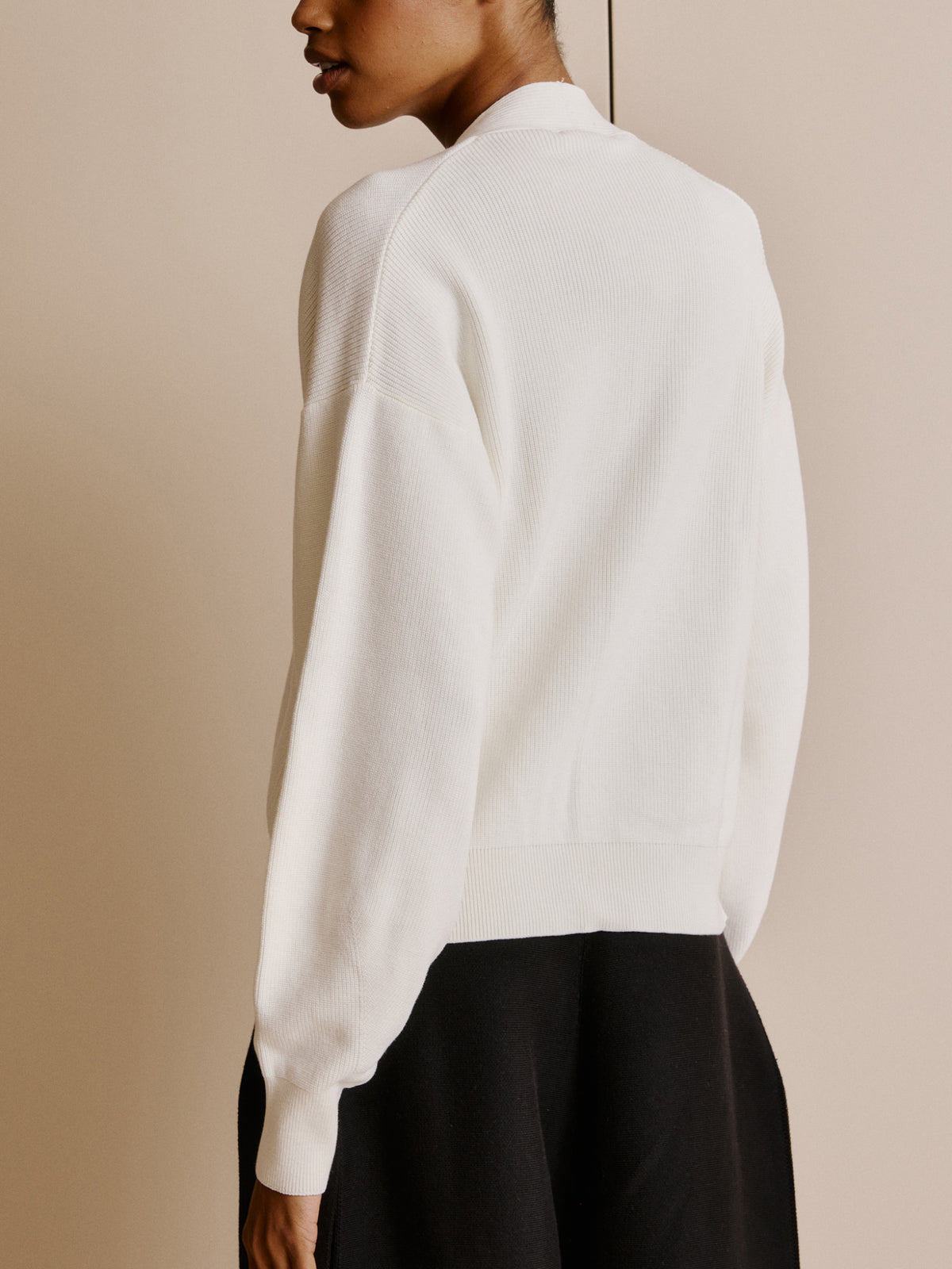 Cardigan em trico Anselmi cor cru - 45884