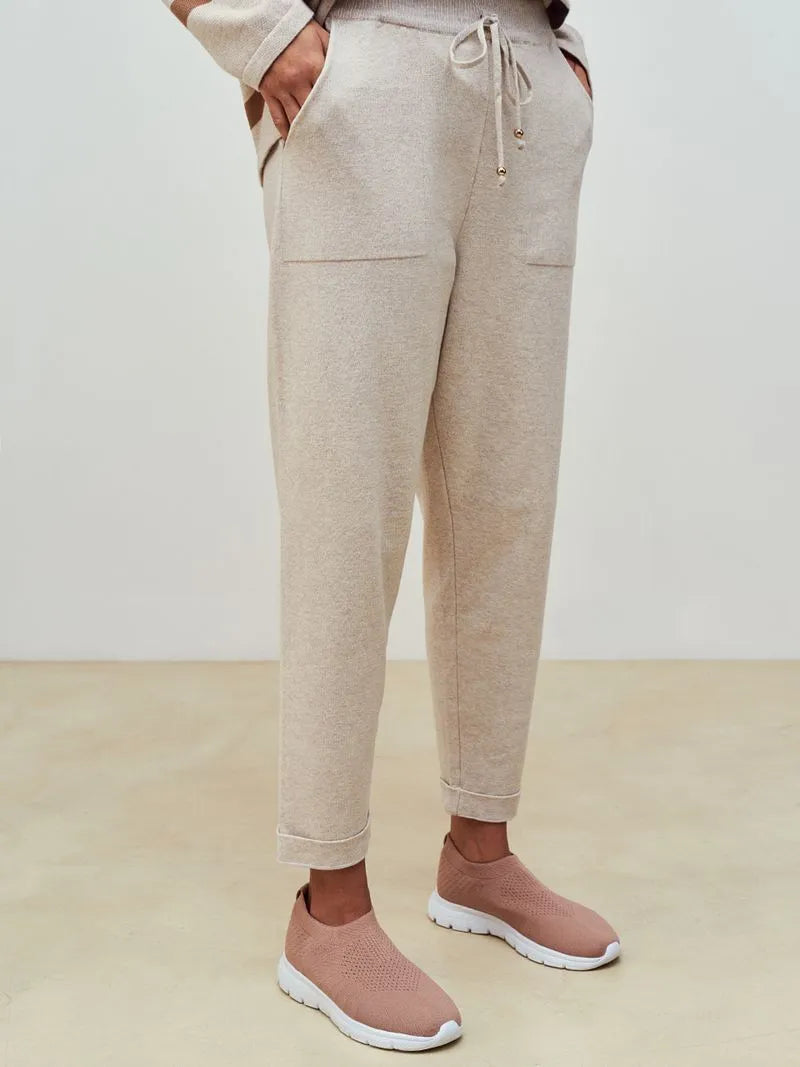 Calça de Tricô Barra Italiana