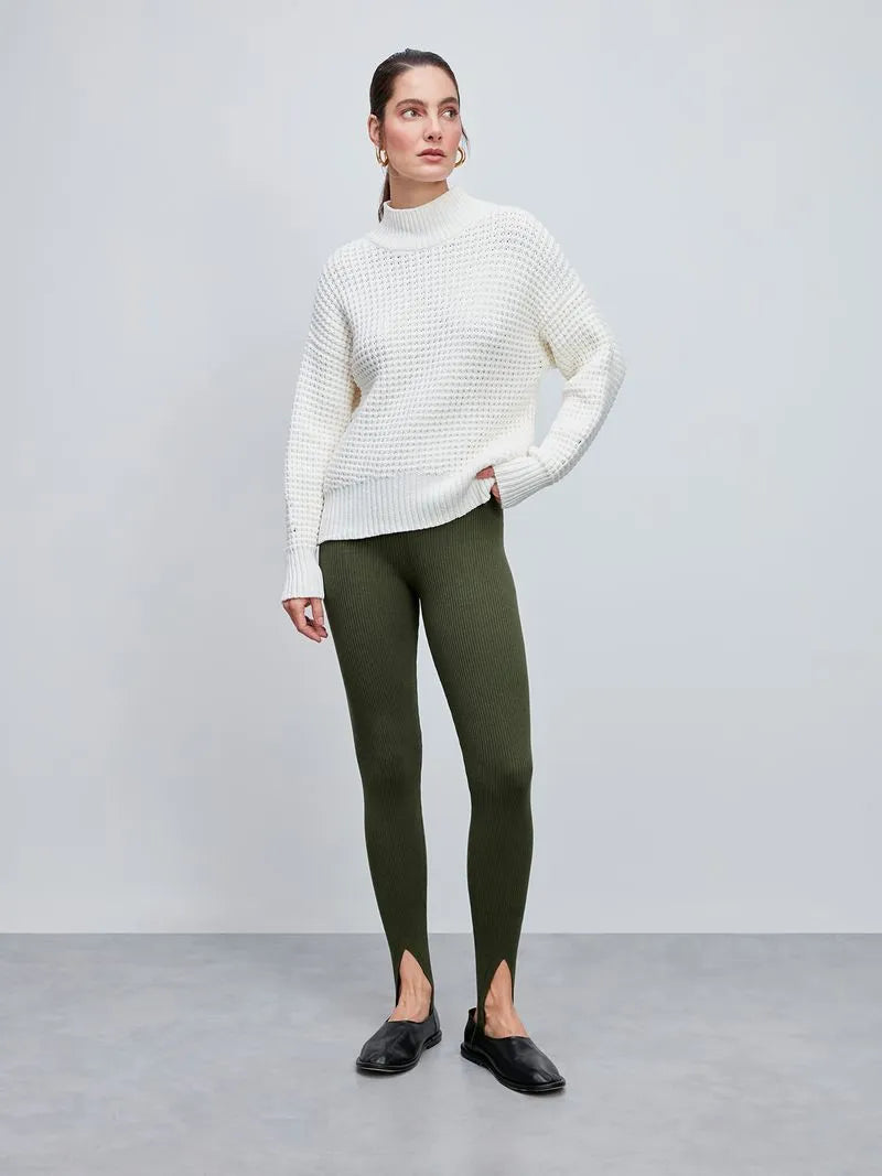 Blusa Tricô Anselmi em Ponto Pérola Off white - 46404