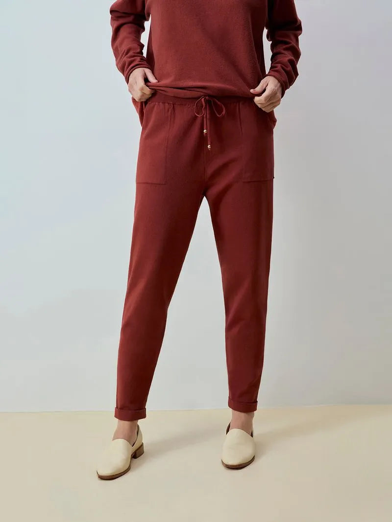 Calça de Tricô Barra Italiana