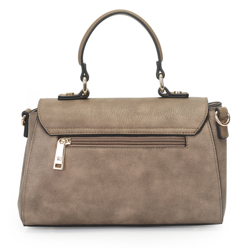 Bolsa Top Handle Media Com Metal Encapado - 46147