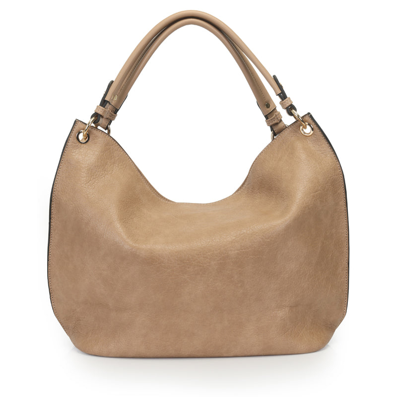 Bolsa Hobo Grande Com Chaveiro E Metal Resinado -46151