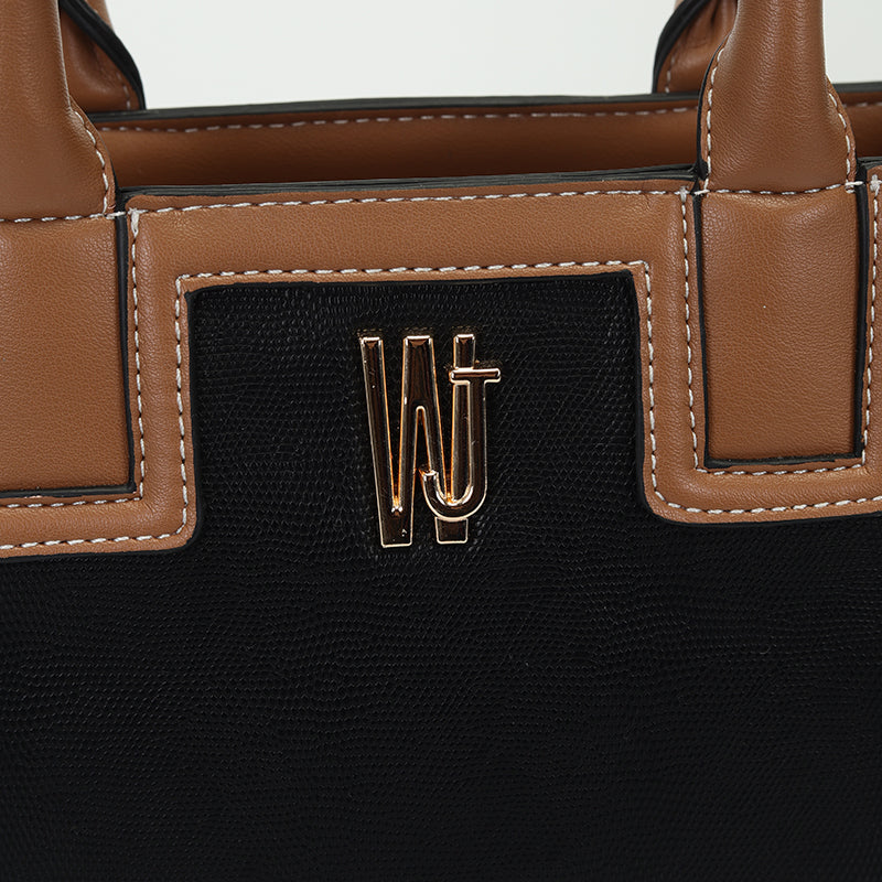 Bolsa Satchel Grande Lezard Estruturada- WJ Acessórios- 46203