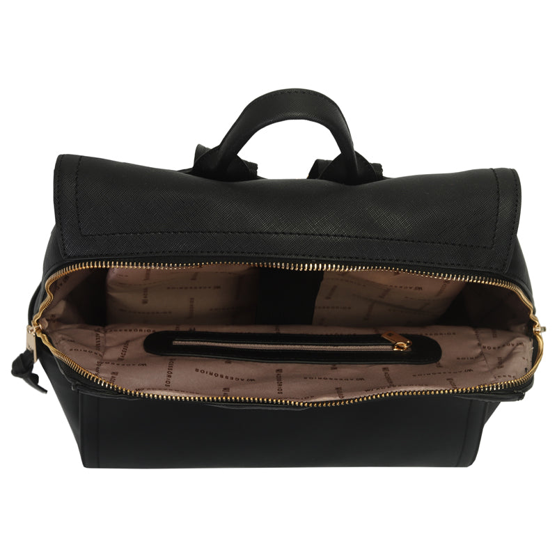 Mochila Grande Monocolor Para Notebook 14 Polegadas - 46231