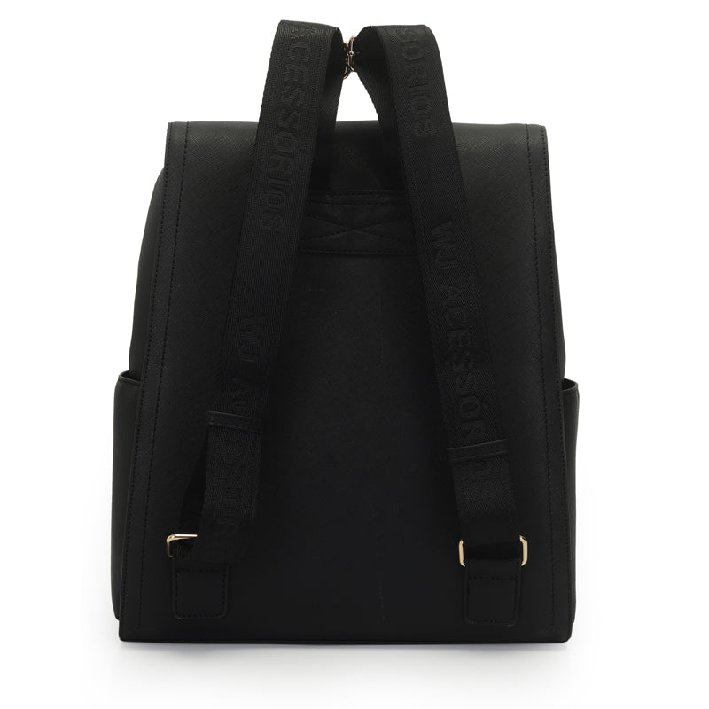 Mochila Grande Monocolor Para Notebook 14 Polegadas - 46231