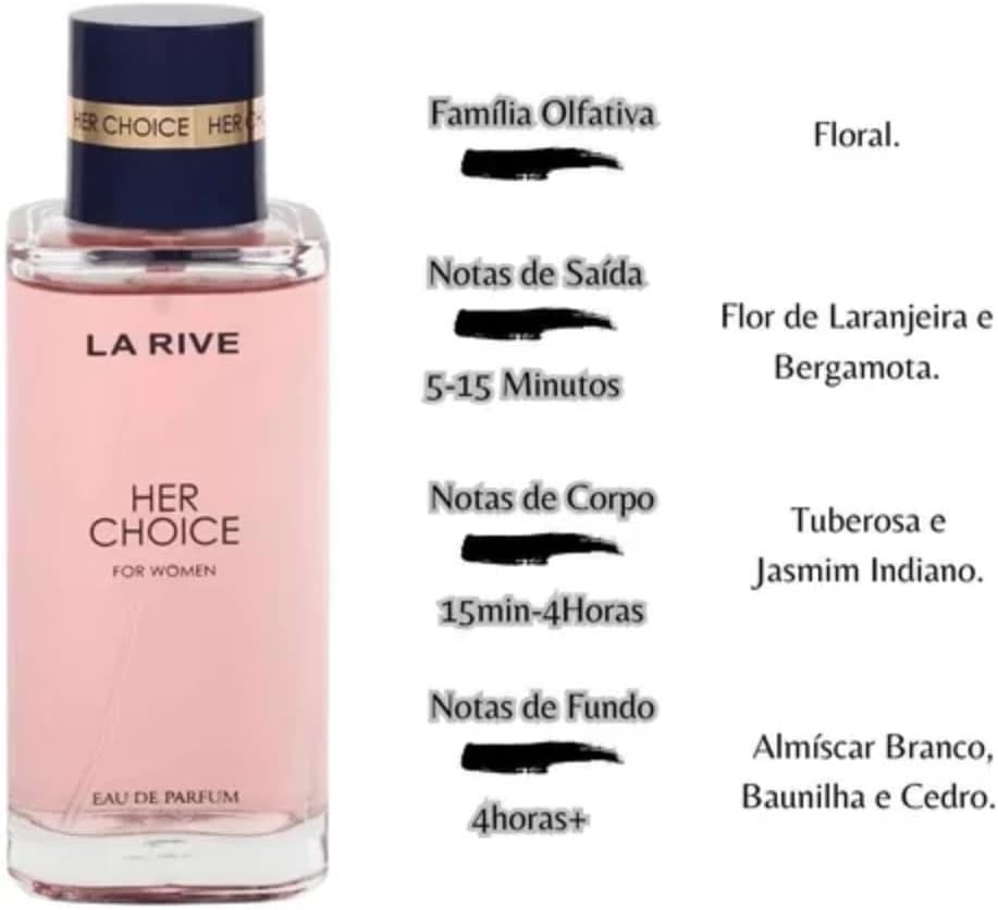 HER CHOICE -La Rive Feminino- Eau de Parfum 100ml