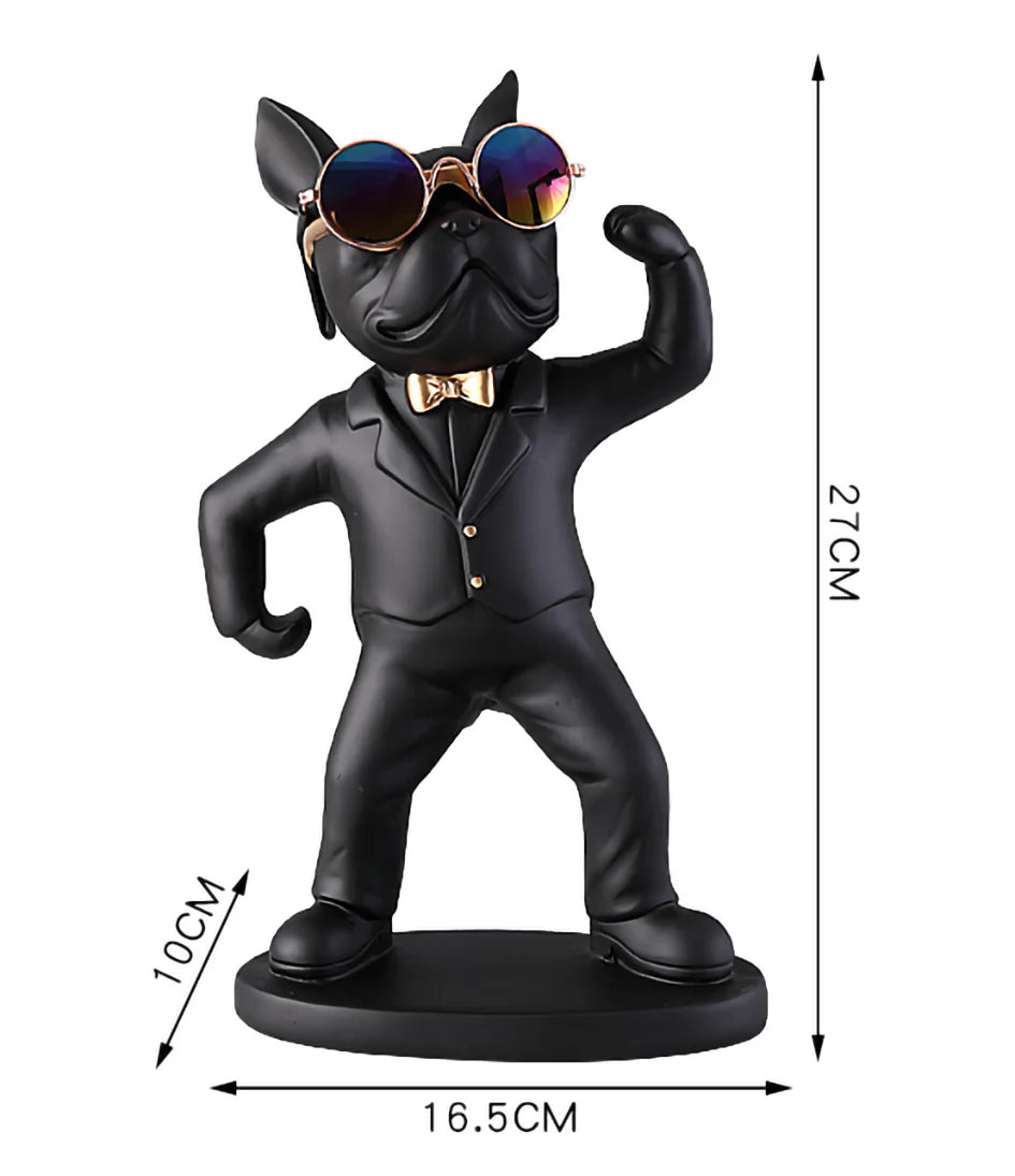 Escultura Bulldog Francês Porta Taças