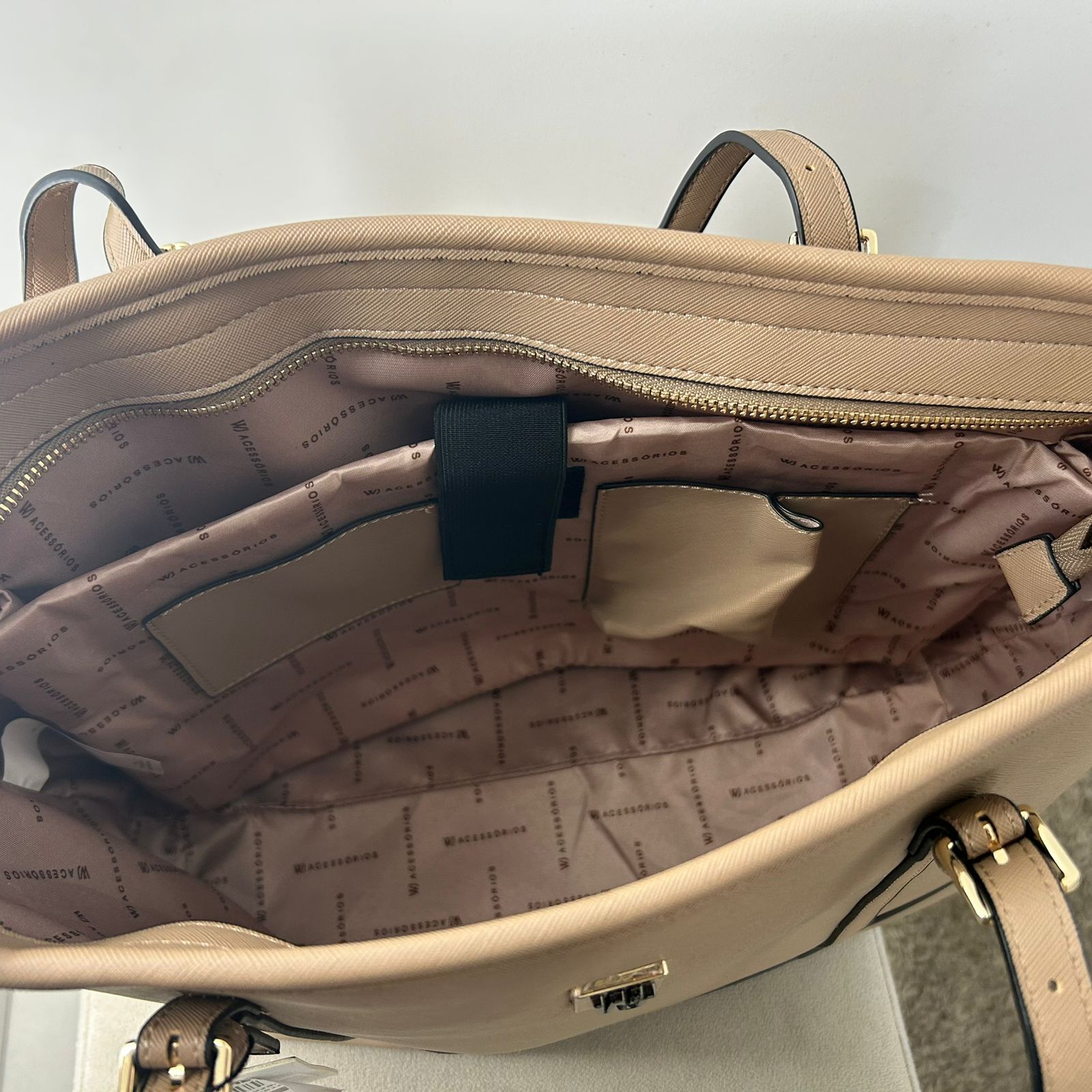 Bolsa Satchel Grande Com Divisorias Para notebook de 14 polegadas- WJ Acessórios-46186