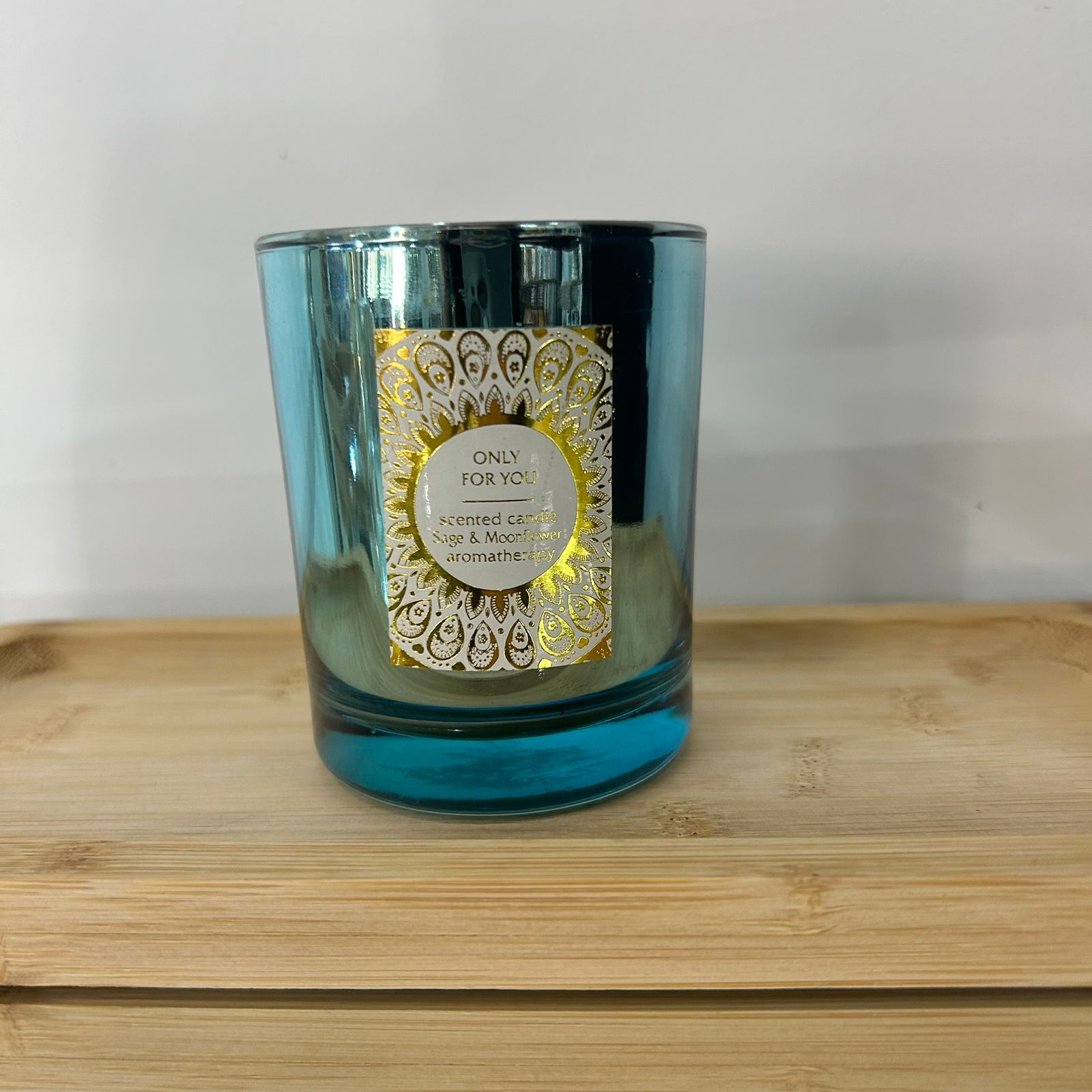 Vela Aromática Decorativa Fragrância Sálvia & Flor da lua