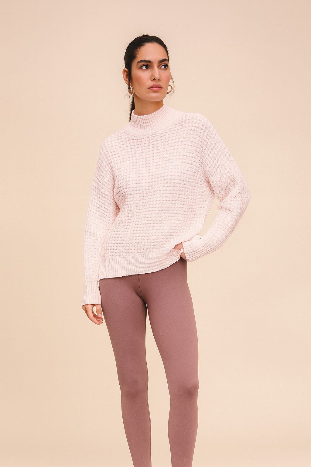 Blusa Tricô Anselmi em Ponto Pérola Algodão Doce - 46404