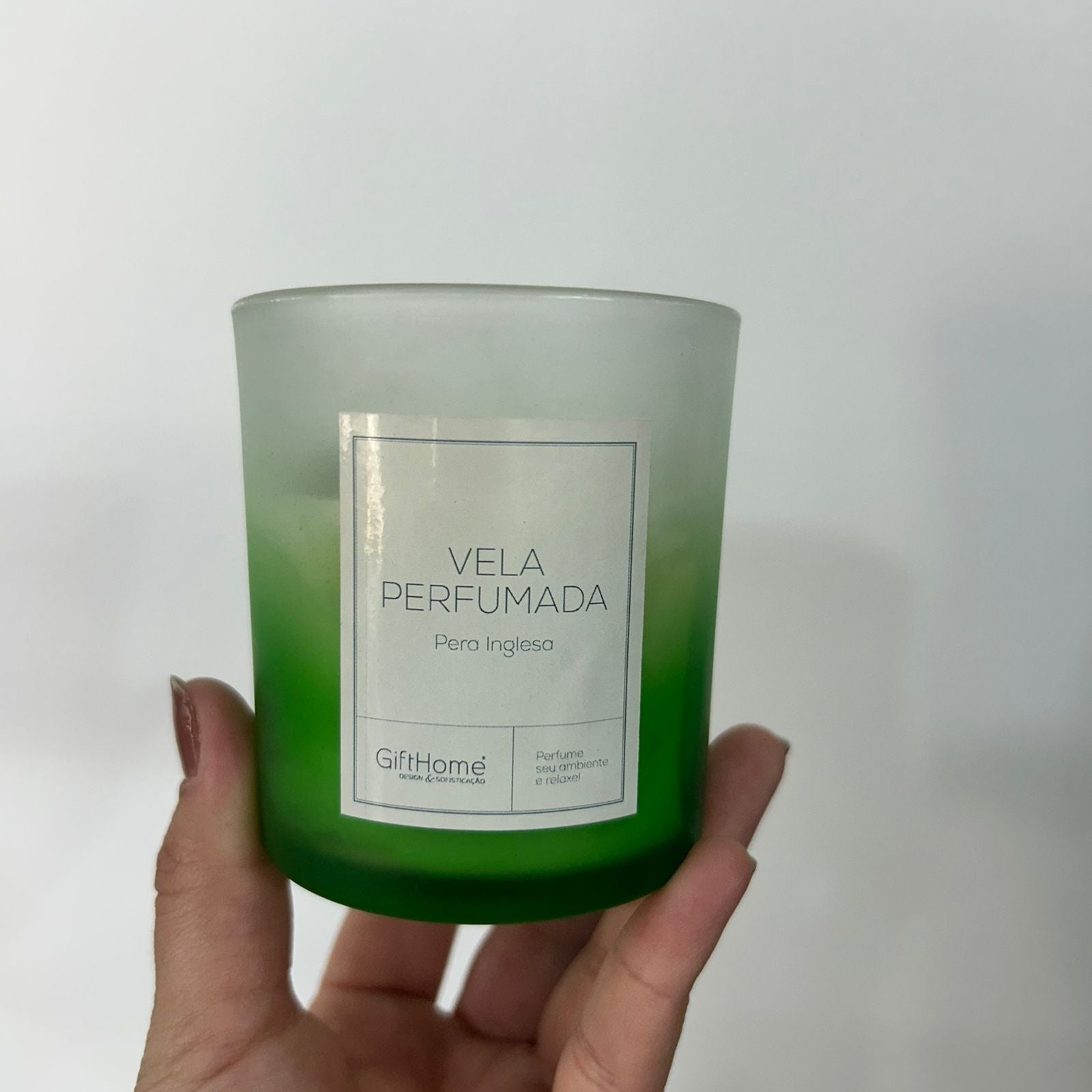 Vela Aromática Decorativa Fragrância Pera Inglesa
