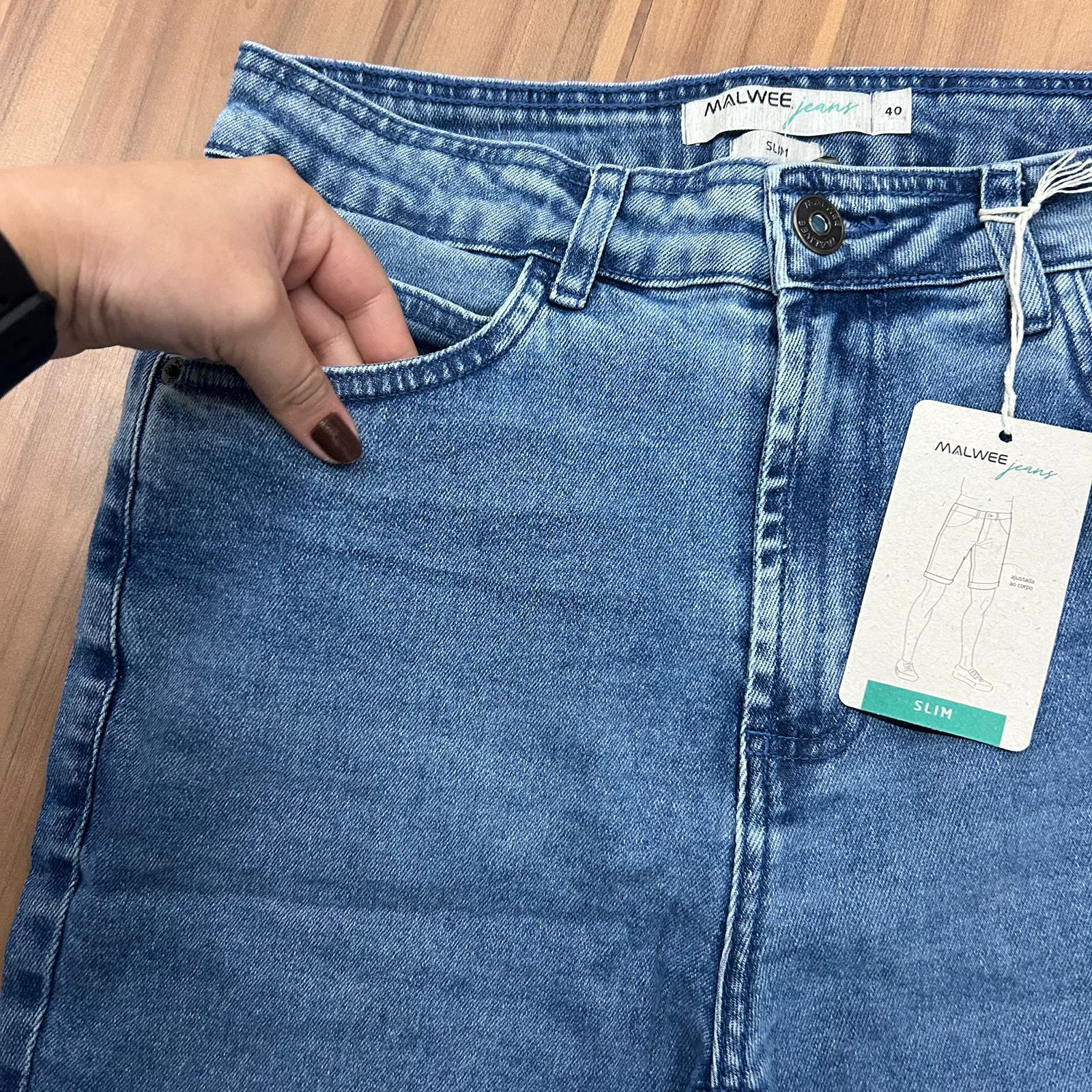 Bermuda Masculina Jeans Slim Malwee - 129069
