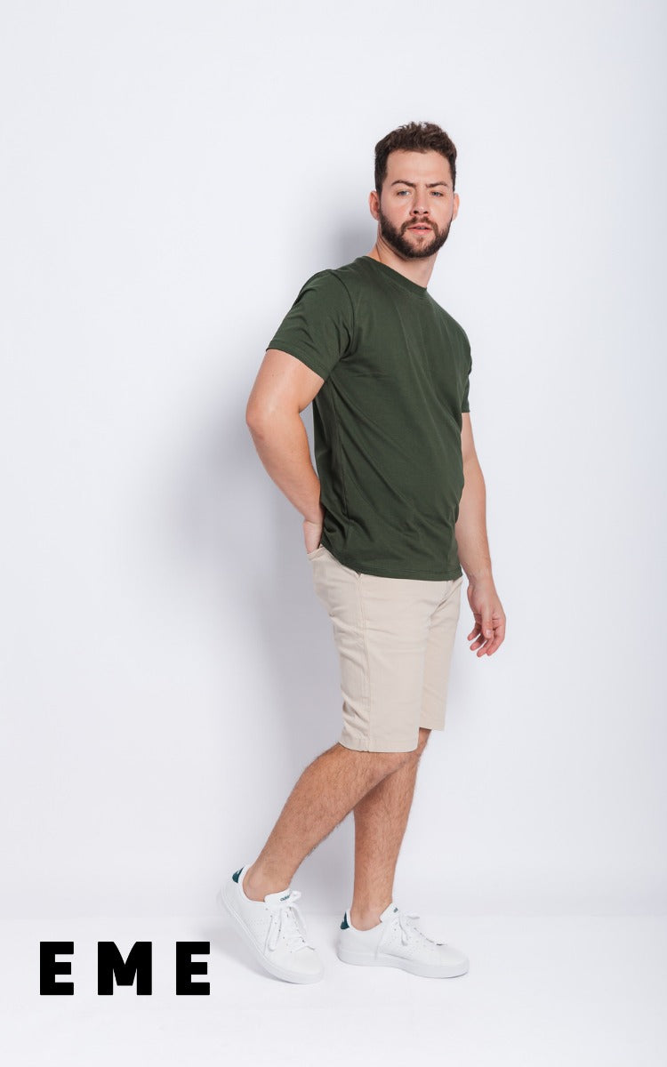 Camiseta Masculina EME WEAR Slim Gola Careca KJ0207