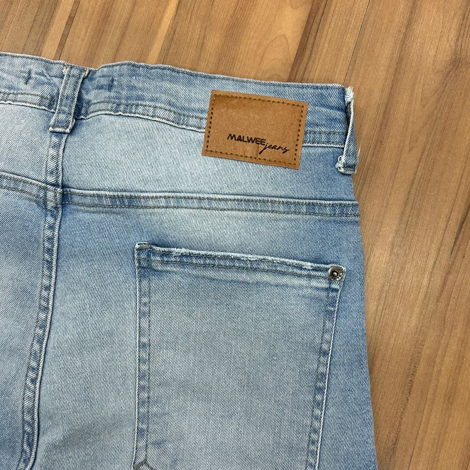 Calça Jeans Masculina Slim Cintura Média Com Elastano- Malwee - 129073