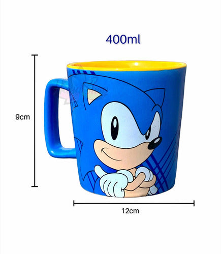 Caneca Sonic Hedgehog 400ml Zona Criativa