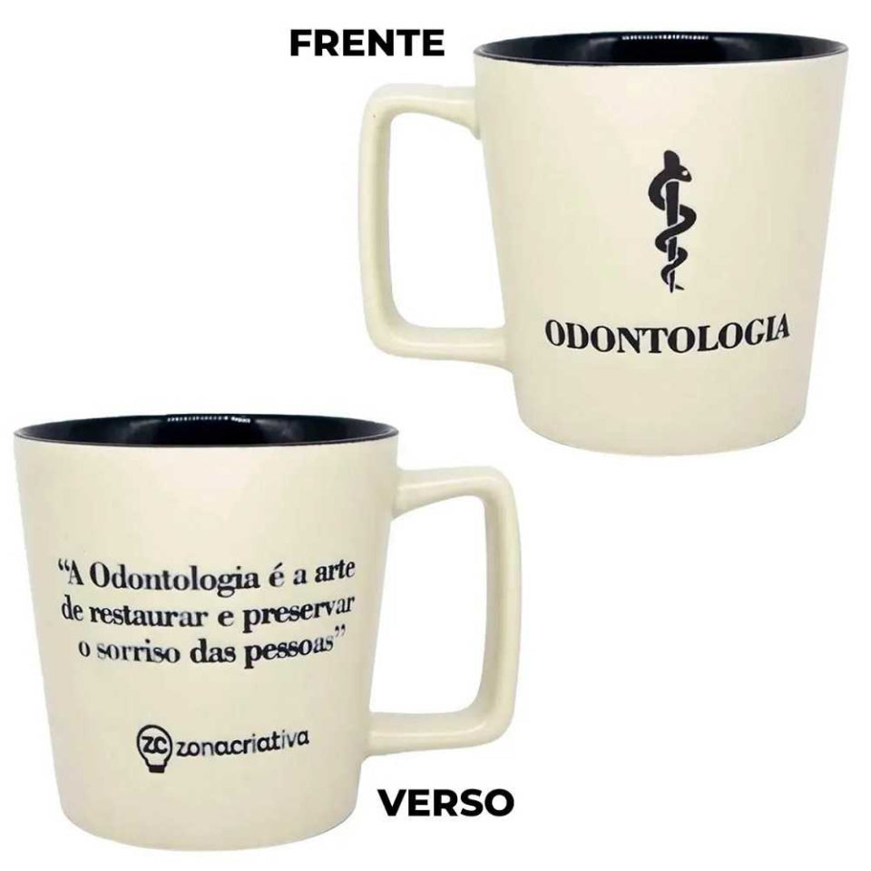 Caneca Buck 400ml Profissões Odontologia