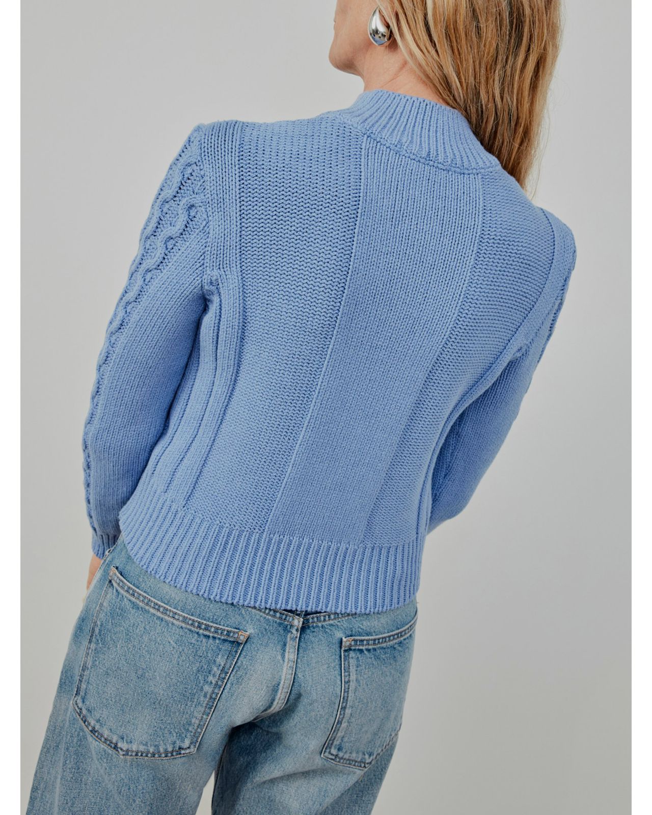 Blusa Tricô Anselmi AZUL PORCELANA - Ref: 1731