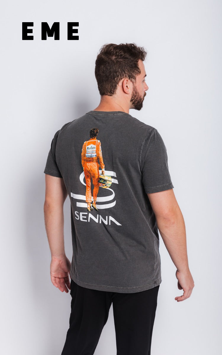 Camiseta EME WEAR manga curta Stonada Ayrton Senna KJ0214