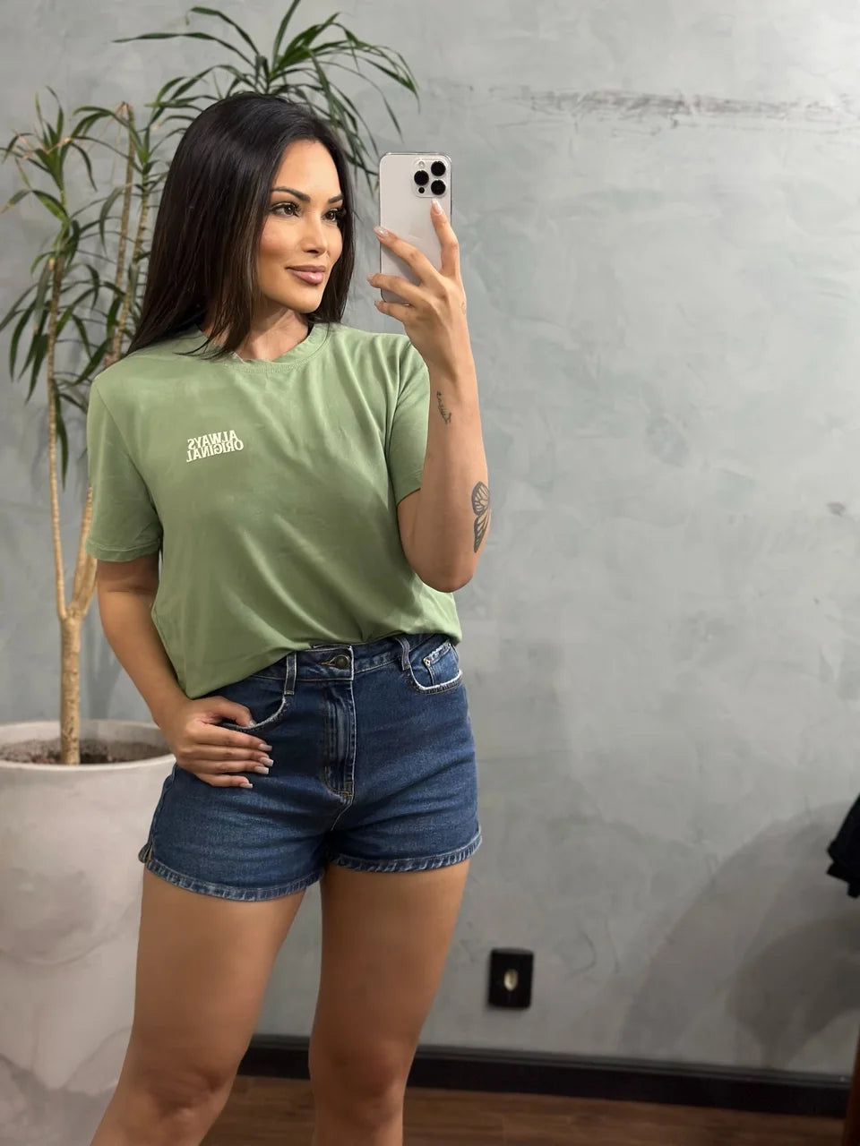 Short Jeans Denin Zero Setentinha Fit DZ6817