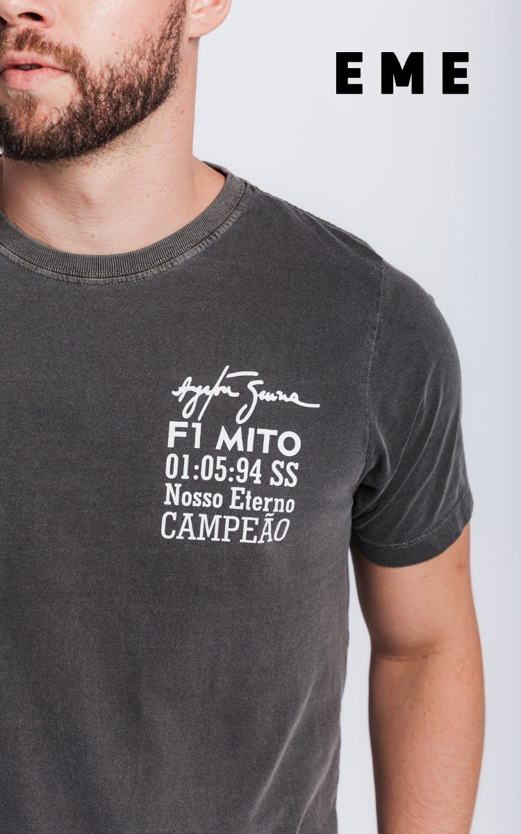 Camiseta EME WEAR manga curta Stonada Ayrton Senna KJ0214