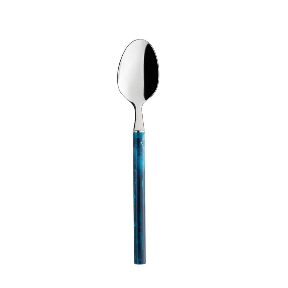 Faqueiro Mediterrâeneo 16 Peças em Aço Inox com Resina Azul Oxford