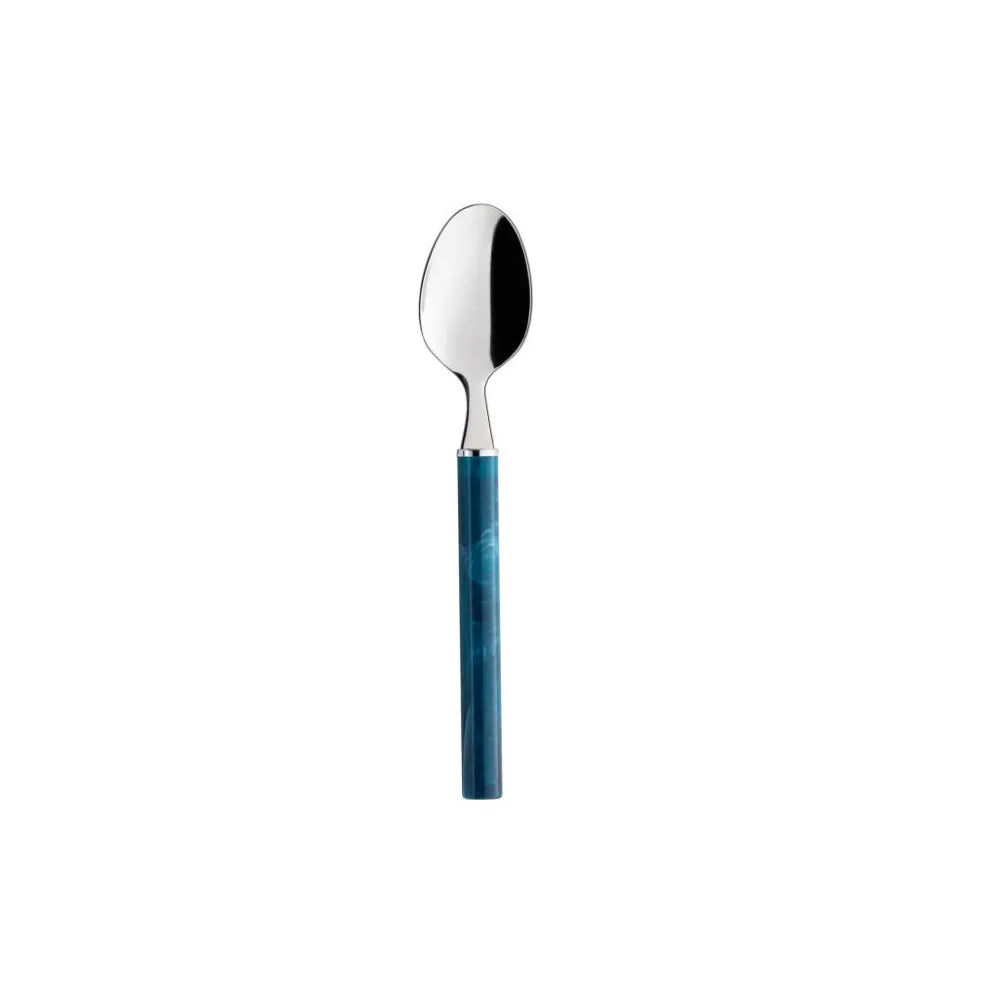 Faqueiro Mediterrâeneo 16 Peças em Aço Inox com Resina Azul Oxford