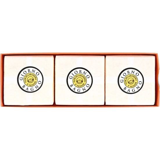 KIT SABONETE BARRA GIORNO BAGNO FLOR DE LARANJEIRA E VETIVER 3X100G