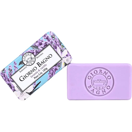 KIT SABONETE BARRA GIORNO BAGNO LAVANDA E VANILLA 3X100G