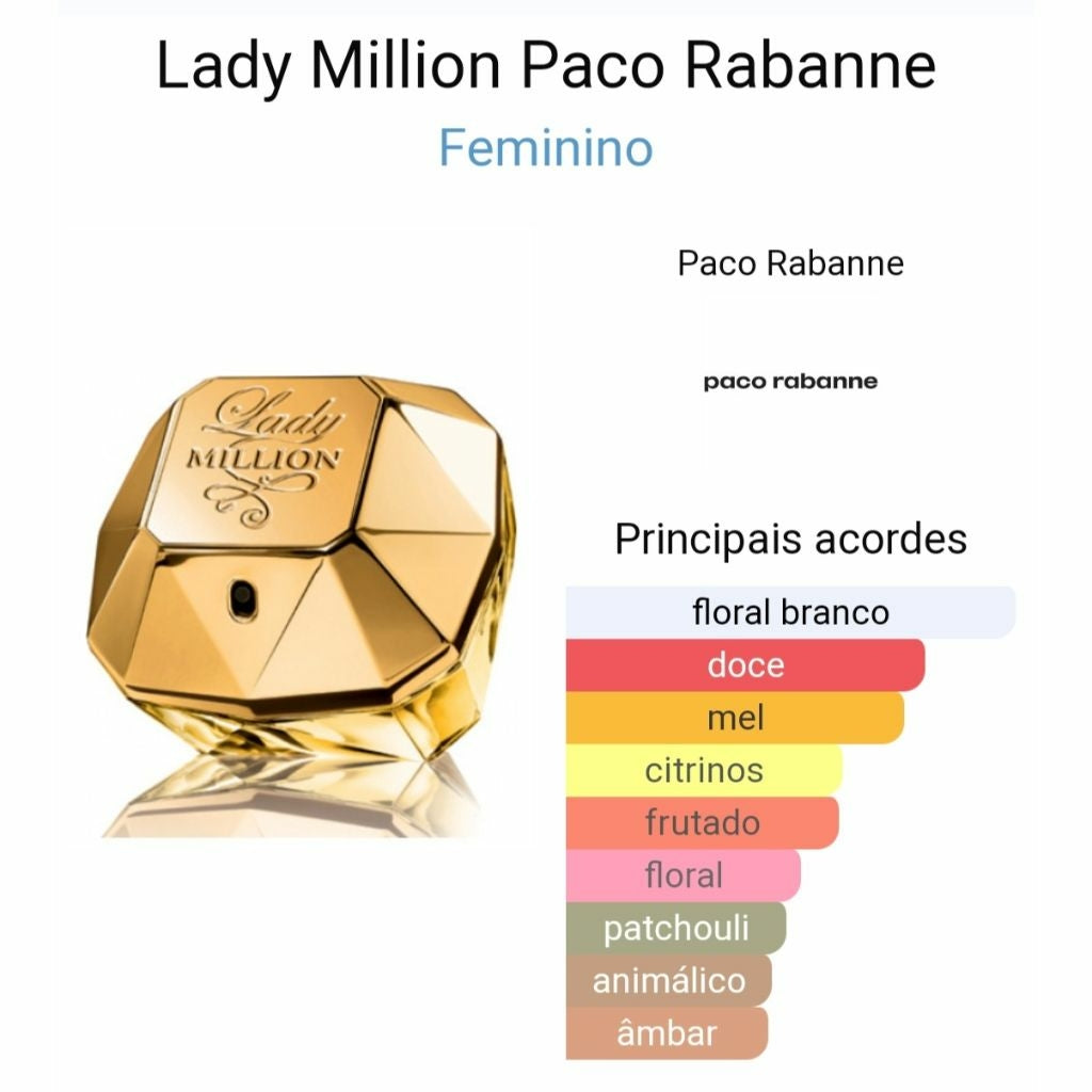 Perfume Feminino Lady Million - Paco Rabanne - Eau de Parfum 30 ML