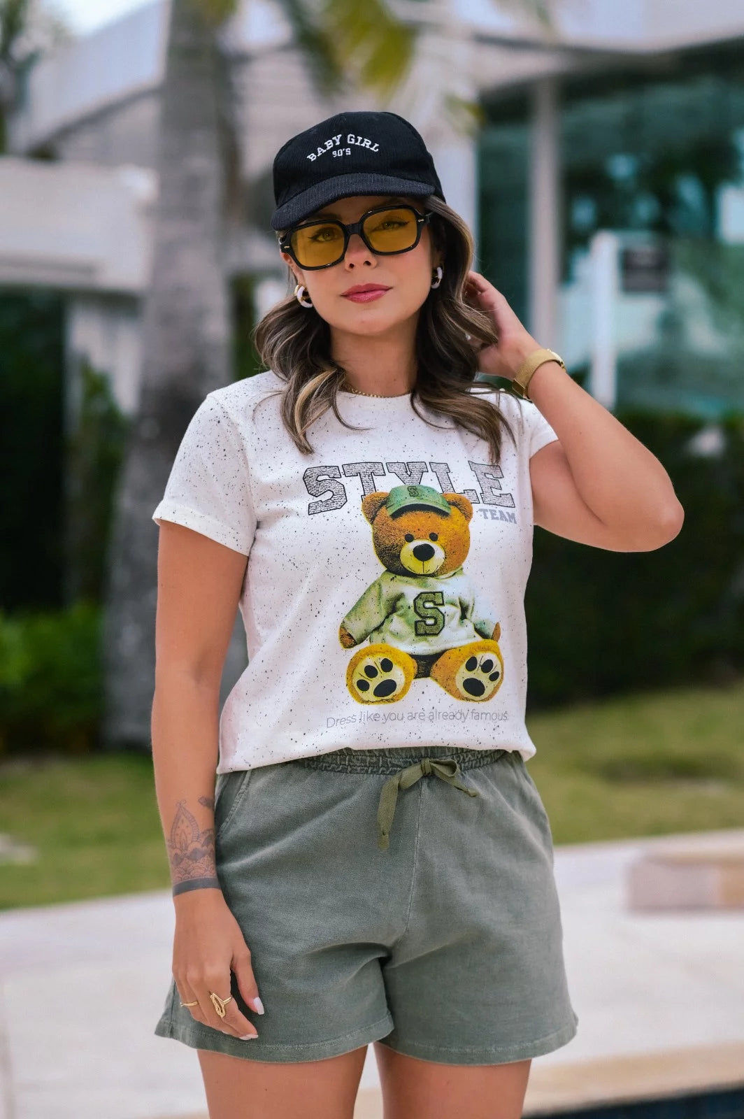 Tshirt Feminina Estonada Off White Style - 339