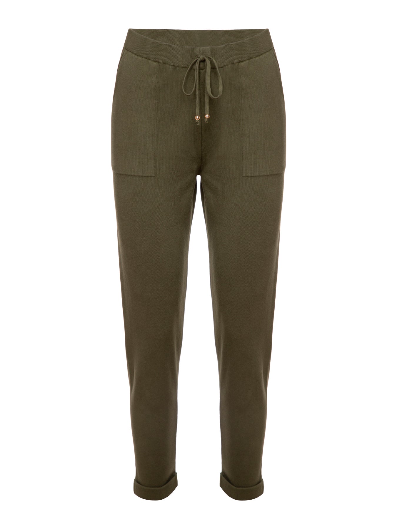 Calça em Trico Anselmi barra italiana cor matcha -28871 *B01