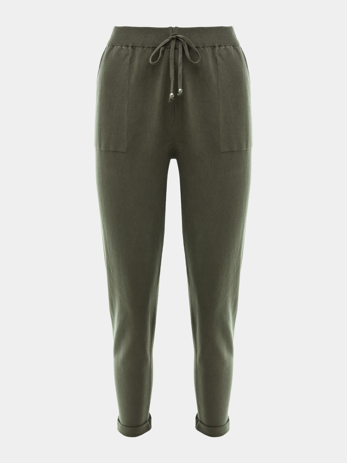 Calça em trico Anselmi Barra italiana Verde Militar - 28871 *E324