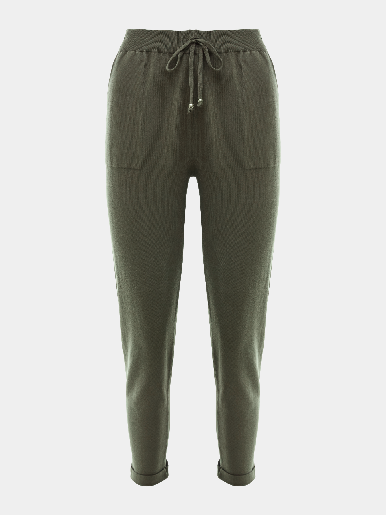 Calça em trico Anselmi Barra italiana Verde Militar - 28871 *E324