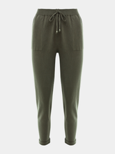 Calça em trico Anselmi Barra italiana Verde Militar - 28871 *E324
