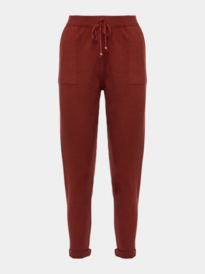 Calça em trico Anselmi Barra Italiana Cor ferrugem  - 28871 * E67