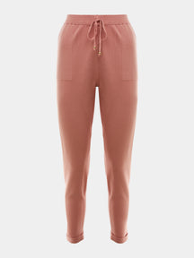 Calça em Trico Anselmi barra italiana Rosa bebe/ algodão doce - 28871 *D80 *C80