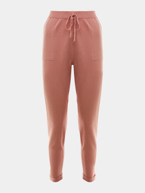 Calça em Trico Anselmi barra italiana Rosa bebe/ algodão doce - 28871 *D80 *C80