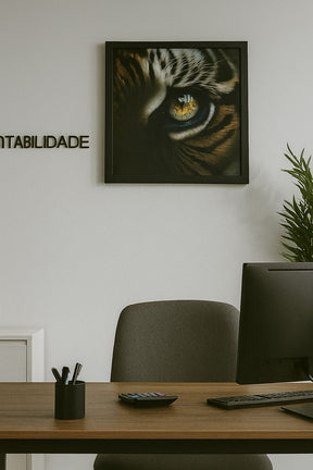 Quadro Decoratico Olhos TIGRE