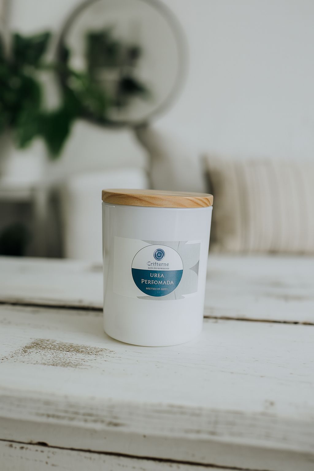 Vela Aromática Decorativa Fragrância Suave C/ Tampa de Bamboo