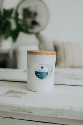 Vela Aromática Decorativa Fragrância Suave C/ Tampa de Bamboo