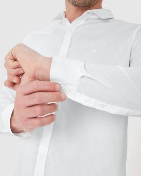 Camisa Masculina Regular Manga Longa Em Tricoline Malwee - 121713