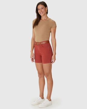Short Jeans Boyfriend Com Cinto Malwee - 129040