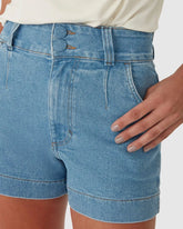 Shorts Jeans Mom Feminino Com Elastano - 129472
