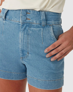 Shorts Jeans Mom Feminino Com Elastano - 129472