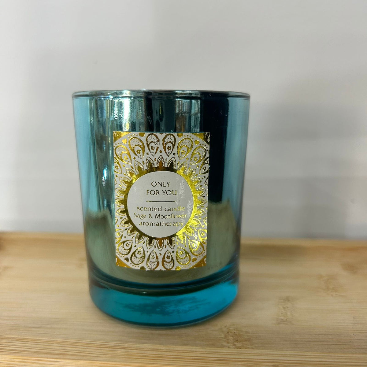Vela Aromática Decorativa Fragrância Sálvia & Flor da lua