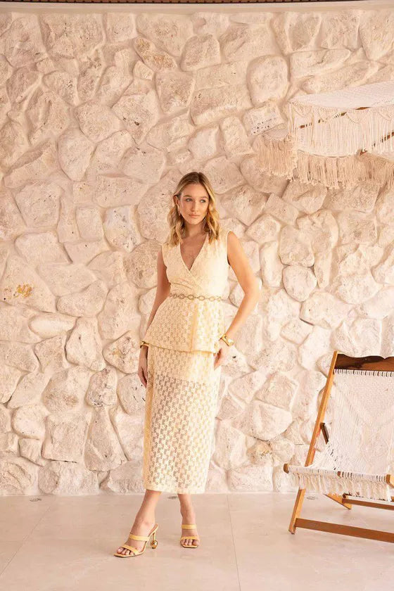Vestido Midi de Renda Crochê marca Surf 16776.18
