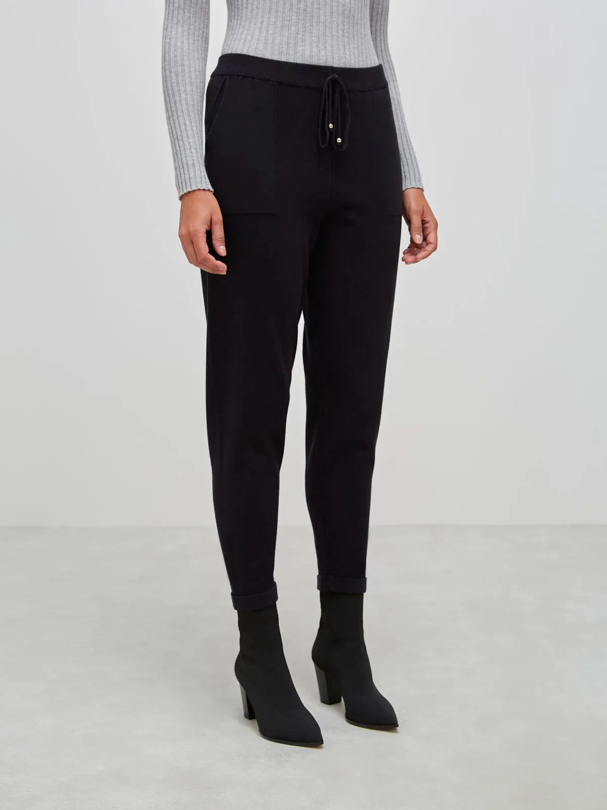 Calça de Tricô Barra Italiana