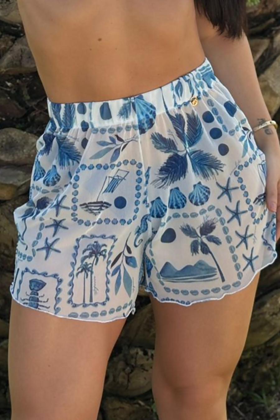 Short em tule praia Annahita 529