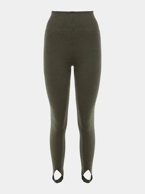 Calça Fuseau Canelada Anselmi Verde Militar - 46667 *B01