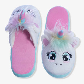 10073016 Par de Pantufas Unicórnio